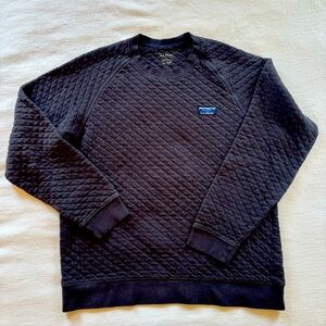 LL Bean Quilted Sweatshirt, Crewneck - Classic Navy